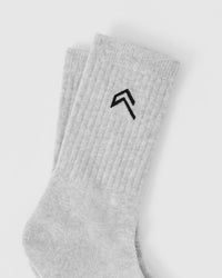 Crew Socks 5 Pack | Grey/White/Black