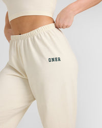 Lightweight Jogger with Printed Logo | Off White