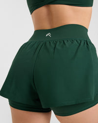 Unified Double Layer Shorts | Racing Green