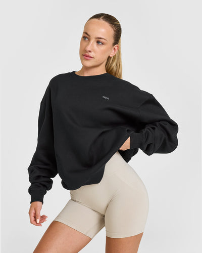 Foundations Crew Neck Sweatshirt | Black