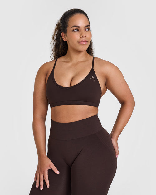 Oner Modal Timeless Strappy Bralette | 70% Cocoa