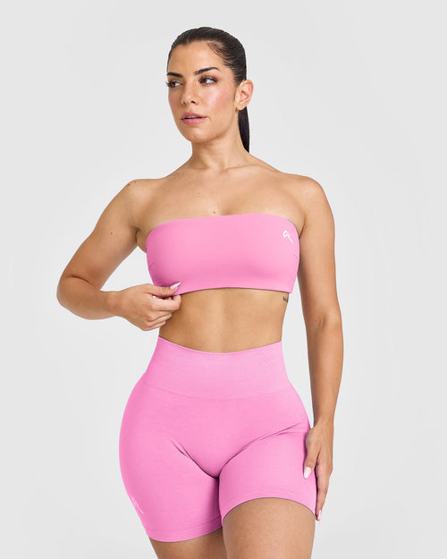 Oner Modal Unified Micro Bandeau Bralette | Power Pink