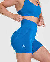 Effortless Seamless Shorts | Retro Blue