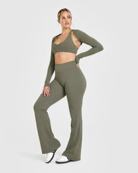 SoftMotion Flared Bottoms | Alpine Green