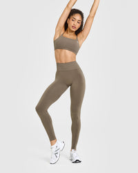 Effortless Seamless Leggings | Moss Brown