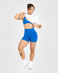 Effortless Seamless Shorts | Oasis Blue