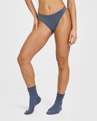 Silhouette Thong | Granite Blue