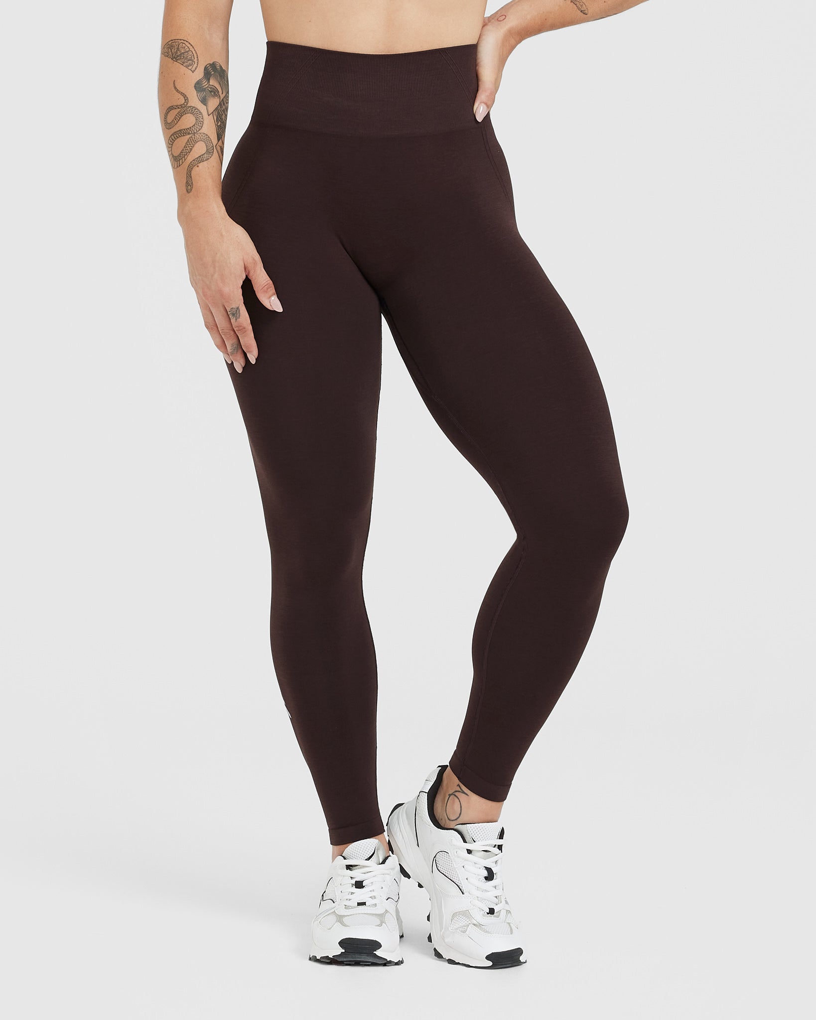 Love & Other things seamless high waisted leggings in chocolate