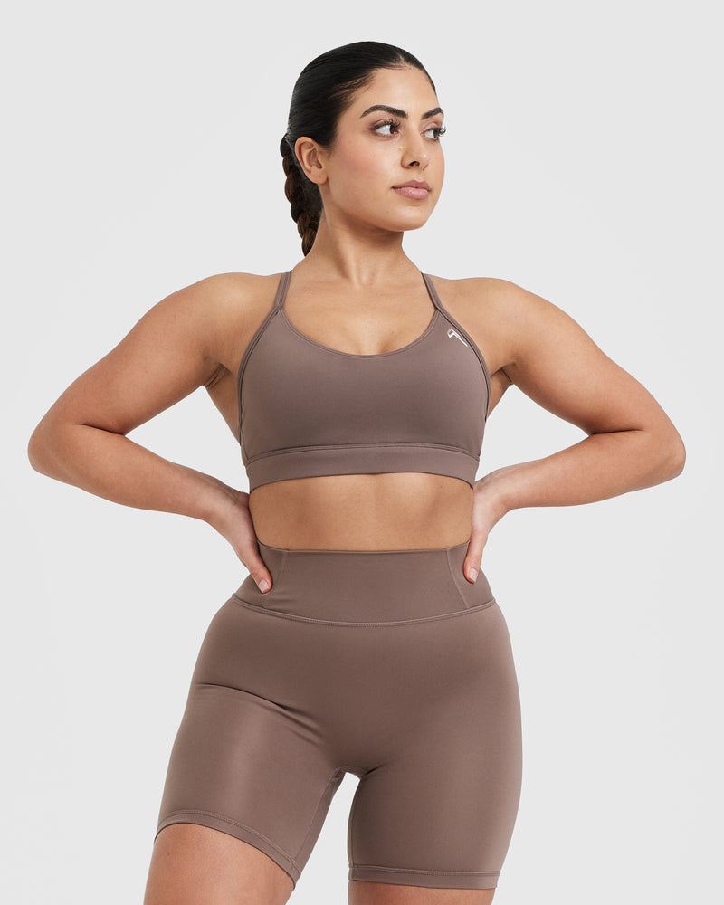 Sports Bra Brown Women's - Cool Brown