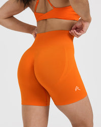 Effortless Seamless Shorts | Flame Orange