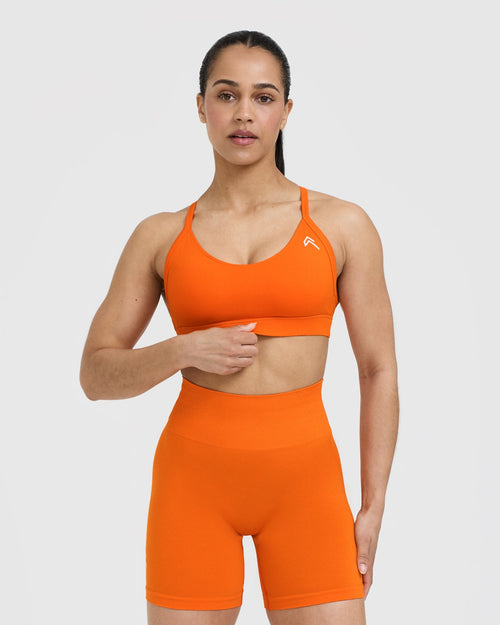 Oner Modal Everyday Sports Bra | Flame Orange