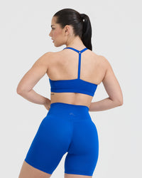 Timeless Square Neck Sports Bra | Cobalt