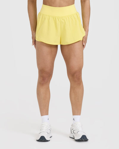 Unified Double Layer Shorts | Lemon Yellow