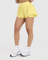 Unified Double Layer Shorts | Lemon Yellow