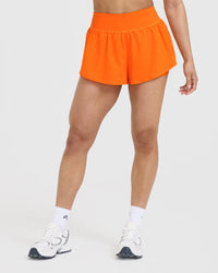 Unified Double Layer Shorts | Flame Orange