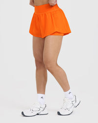Unified Double Layer Shorts | Flame Orange