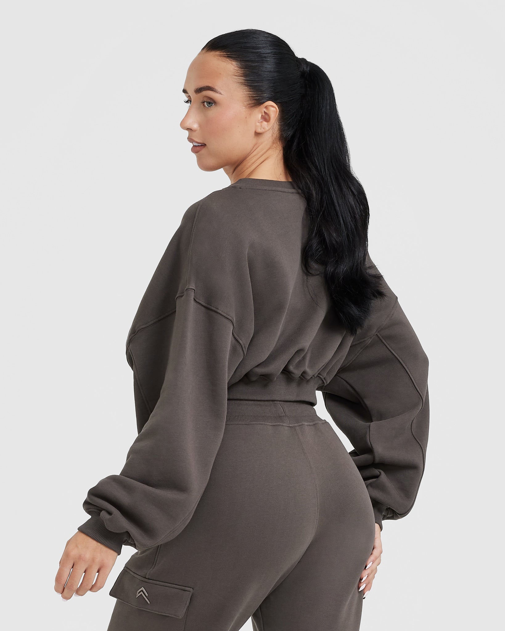 Deep Taupe Oversize Sweatshirt