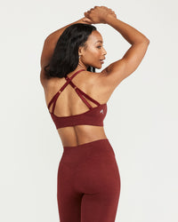 Classic Seamless Sports Bra | Rosewood Marl