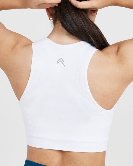Oner Active Classic Seamless 2.0 Short Sleeve Crop Top White Size