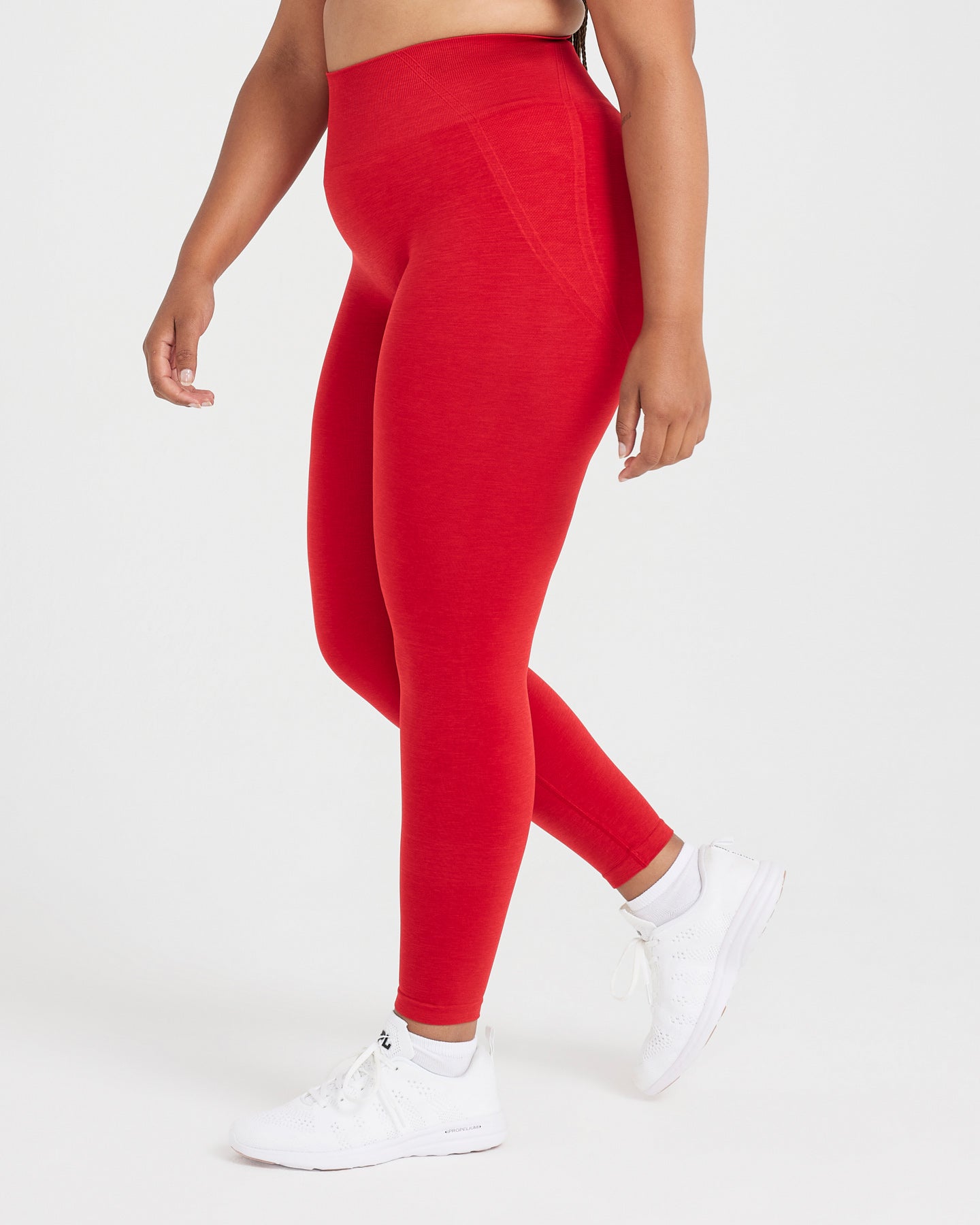 CNASA Seamless Leggings for Women Yoga Pants High Waist Tummy Control  Workout Running Cycling Fitness Leggings, Red (watermelon red) : :  Fashion