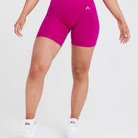 High Rise Shorts Women - Seamless - Peach Blossom