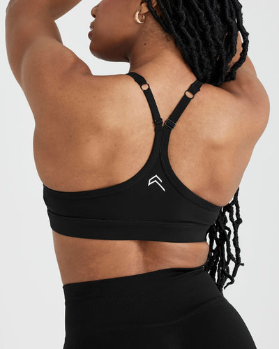 Gymshark Sports Bra Size Medium Black Strappy - $28 - From