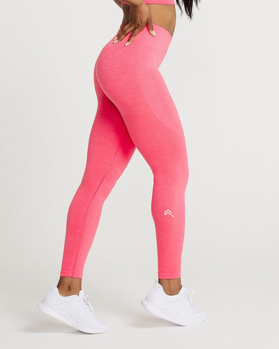 Women's Gym Leggings - Seamless Guava Marl