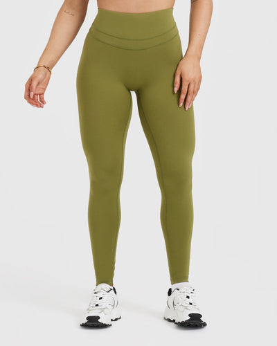 Olive green leggings